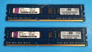 Kingston 4GB (2x2GB) 2Rx8 PC3-10600U DDR3-1333 Desktop RAM Memory HP 497157-D88 - Picture 1 of 1