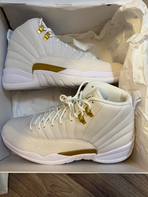Zapatillas Air Jordan 12 Retro OVO Blanco/Dorado Nuevas en Caja Talla Para Hombre 10 SKU 873864102 Drake Foto 1 de 4