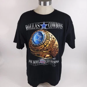Vtg Dallas Cowboys 1993 Super Bowl Champions Ring 2XL Single Stitch T-Shirt USA - Picture 1 of 7