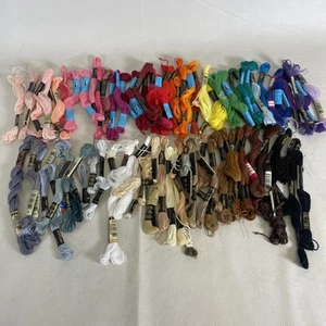 85 Skeins J&P Coats Embroidery Floss Premium Variety Colors Thread Crafts Lot - Picture 1 of 9