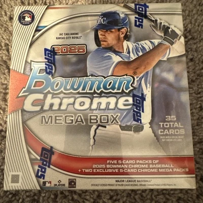 New Listing2025 Bowman Chrome Baseball Mega Box Brand New Sealed In Hand