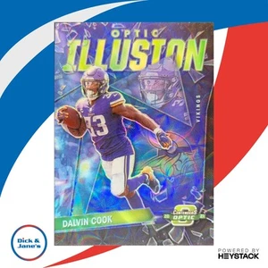 2021 Contenders Optic Dalvin Cook Illusion Black Scope 2/25 Minnesota Vikings - Picture 1 of 10