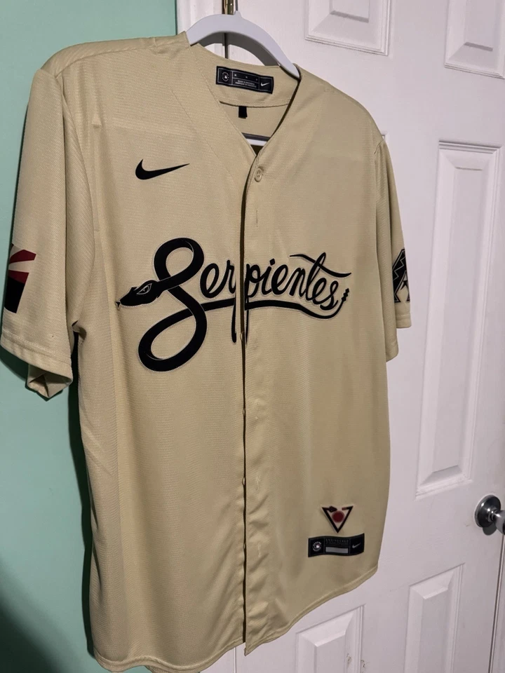 Diamondbacks, 2021 City Connect, Baseball Jersey, Blank, Stitched, Sand, XL - Image 1 of 1