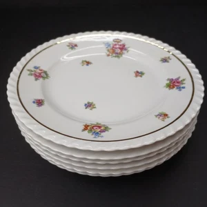 6 platos de ensalada Franconia-Krautheim Gretchen de 8" con acento dorado alemán - Imagen 1 de 7