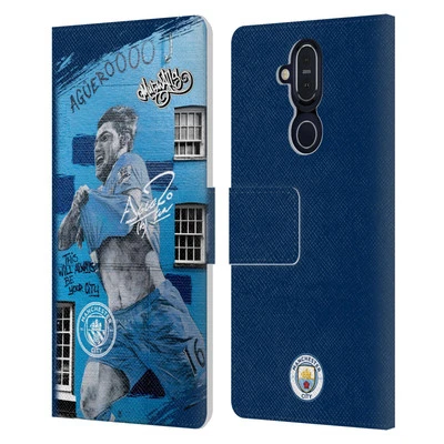 MAN CITY FC GRAFFITI COLLECTION BY MURWALLS LEATHER BOOK CASE FOR NOKIA PHONES - Image 1 of 4