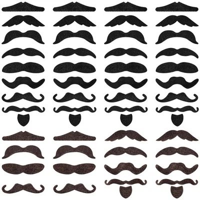 54 Piezas Bigotes Falsos Adhesivos Realistas - Variedad de Estilos para Parte de Disfraz... Foto 1 de 4