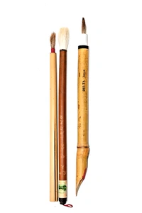 Vintage DELTA Japan Bambusgriff japanische Kalligraphie Pinsel Sumi Fude - Bild 1 von 6