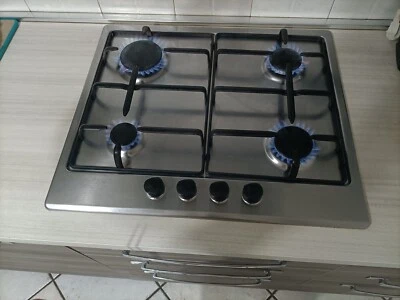 Candy Idea CEL6PBRX 60cm Piano Cottura a Gas - Inox (33801998) - Immagine 1 di 3