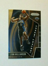 2019-20 Prizm Instant Impact Zion Williamson Rookie Card