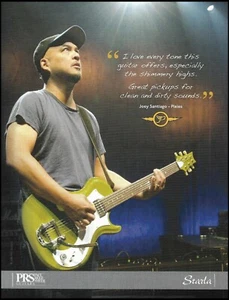 The Pixies Joey Santiago 2010 PRS Starla guitarra anuncio 8 x 11 impresión de anuncio - Imagen 1 de 3