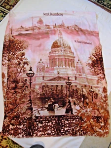 WOMAN'S REALLY LARGE SCARF BY MA GROM - 70%-30% FABARIC BLEND - SAINT PETERSBURG - Picture 1 of 4