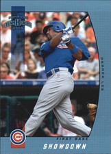 2005 Donruss Team Heroes Showdown Blue Chicago Cubs Baseball Card #70 Derrek Lee