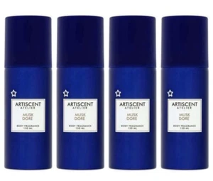 4 x fragranze corpo Artiscent Atelier Musk Dore 150 ml - Foto 1 di 1