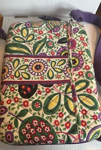 Vera Bradley Hard Shell Tablet Case iPad Mini Laptop Bag Crossbody Multicolor - Picture 1 of 12