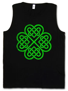 KLEEBLATT IRISCHER KNOTEN IV TANK TOP WESTE Kleeblatt Irland Kelten Knoten Runen Rune - Bild 1 von 2