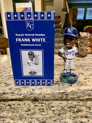 Frank White Kansas City Royals Hall Of Fame Gold Gloves Bobblehead SGA Cover