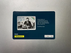 2024 Tessera Filatelica Plastic Card - 150° Guglielmo Marconi - Picture 1 of 2