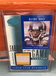 2001 Leaf Certified Materials Randy Moss Patch #’d 21 - Picture 1 of 2