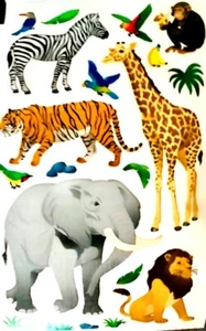 **VINTAGE** Maxi ZOO ANIMALS Sandylion Stickers ~ 1 sheet - Picture 1 of 1