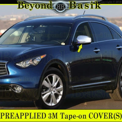 For INFINITI EX35 EX37 FX35 FX37 FX50 QX50 QX60 QX70 TRIPLE Chrome Mirror COVERS - Image 1 of 2