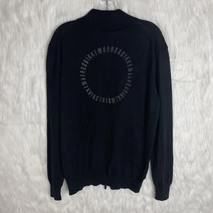 Giacca Bikkembergs Uomo XXL Lana Merino Nera Cerniera Manica Lunga Grigio - Foto 1 di 6