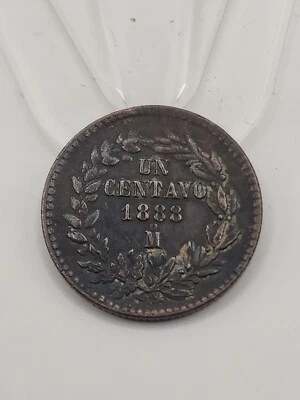 1888-Mo Ciudad de México Como Nuevo Un Centavo XF 1c "República Mexicana" Foto 1 de 2