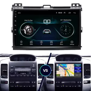 9"" Per Toyota Land Cruiser Prado Lexus GX470 02-09 Android Radio Navigazione GPS - Foto 1 di 12