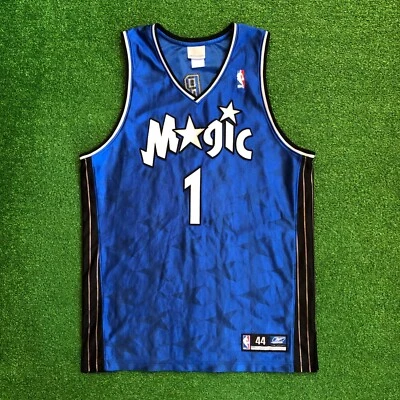 Camiseta Tracy T Mac McGrady Orlando Magic Reebok Auténtica NBA Años 00 Talla 44 Grande Foto 1 de 4