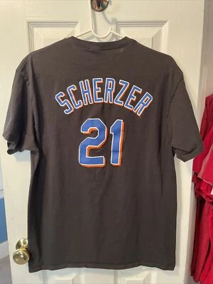 Camisa negra de béisbol para hombre Max Scherzer New York Mets talla grande Foto 1 de 2