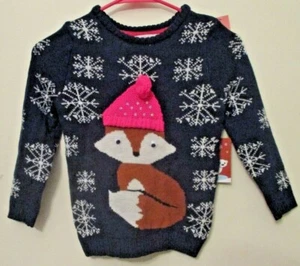Maglione natalizio bambina Poof Girl nuovo con etichetta Fox taglia 4 e 5 spedizione gratuita - Foto 1 di 4