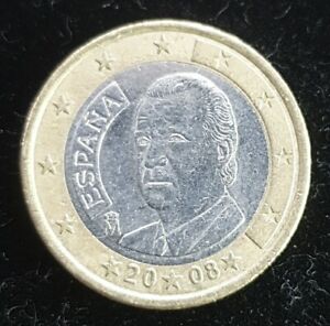 1 Euro Münze España 2008