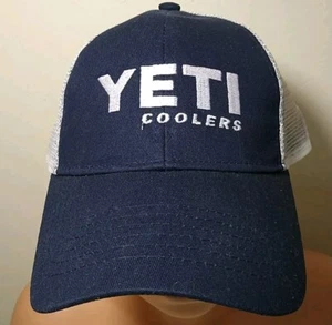 Cappello snapback regolabile logo Yeti Coolers berretto a sfera maglia schiena nero nuovo - Foto 1 di 6