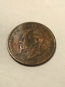 1862-N Italy 5 Centesimi Fine #21157 - Picture 1 of 4