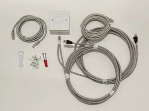 Kit Cable Ethernet Doble Extensión Interno Cat6 Hogar Oficina 100% Cobre Lote - Imagen 1 de 8