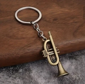 Schlüsselanhänger Trompete / Musik / Instrument / Melodie / Blasinstrument - Bild 1 von 2