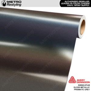 Avery Dennison Gloss Prismatic Gray Metallic Vinyl Car Wrap Film Roll | 879-M - Picture 1 of 4