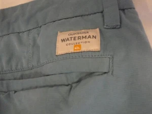 Pantalones Cortos Quiksilver Waterman Usados Rendimiento Para Hombres 38 Gris Azul Informal Golf Peces - Imagen 1 de 12