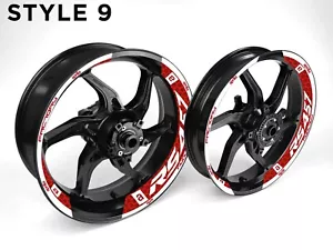 Aprilia RS457 Motorrad Felge Wrap Aufkleber Aufkleber für 17 Zoll Räder - Bild 1 von 17