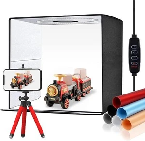 PULUZ 40cm Portable LED Photo Light Box Tent Photo Cube Studio Photography NEW - Picture 1 of 14