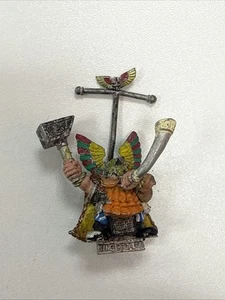 Zwergenkönig Kazador Metall Figur unbemalt selten OOP komplett 5. Auflage - Bild 1 von 10