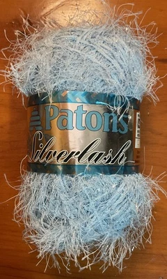 New Patons Silverlash Eyelash Yarn Blue Brilliance 1.75 Oz 50g 164 Yds - Image 1 of 4