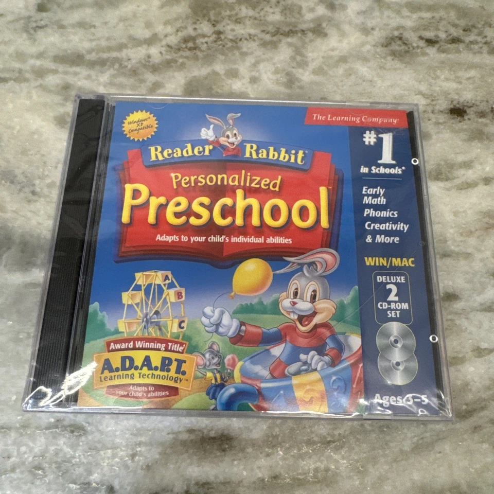 Reader Rabbit Personalized Preschool Deluxe (2 CD-ROM Set) (Compatible with W... - Image 1 of 3