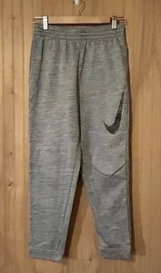 Nike Kids Dri-Fit Therma Fleece Gray Sweatpants Youth Boys Large Standard Fit - Picture 1 of 4