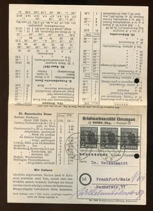 BIZONE Nr.36I (3) FIRMEN-DRUCKSACHE OBING 11.8.1948 - FRANKFURT (970028) - Picture 1 of 2