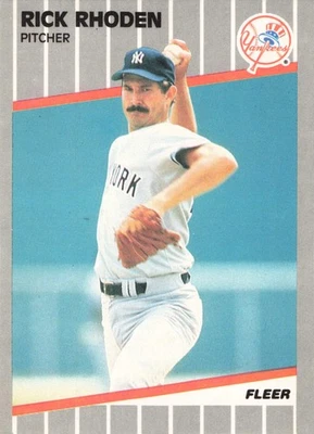 Rick Rhoden 1989 Fleer #266 New York Yankees Baseball - Image 1 of 2