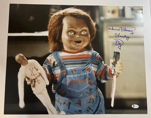Ed Gale signed 16x20 Foto Child's Play Chucky Autogramm Auto Beckett BAS COA - Bild 1 von 4