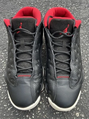 Nike Air Jordan 13 Retro Low Bred 2015 Talla 9 310810-027 Negro Rojo Foto 1 de 4