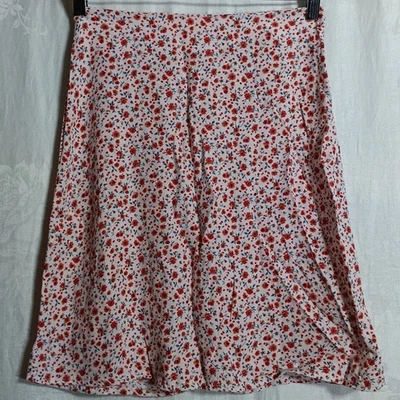 Бренди Melville юбка 2 красный цветочный линия колена молнии коттедж кокетка - Изображение 1 из 4