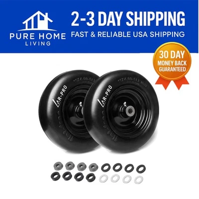 Ruedas planas 11x4-5 con llanta - Ideal para cortadoras de césped de giro cero y montar Foto 1 de 4