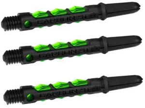 Midi Black & Green CARBON ST Dart Shafts: 1 set of 3 - Picture 1 of 5